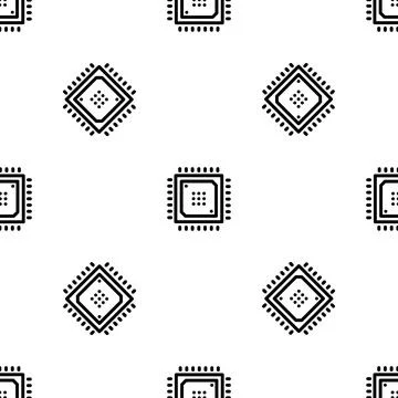 Smart chip pattern seamless Stock Illustration