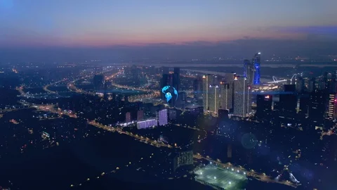 Smart city and communication network concept. Stock Footage 119409814