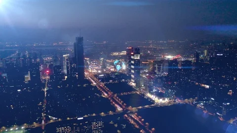 Smart city and communication network concept. Vídeo Stock 119409815
