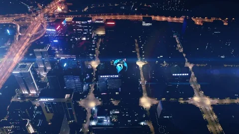 Smart city and communication network concept. Stock Footage 119412179