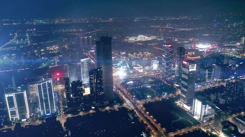 Smart city and communication network concept. Stock Footage 119412522