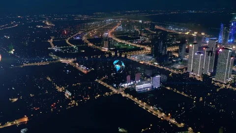 Smart city and communication network concept. Stock Footage 119412538