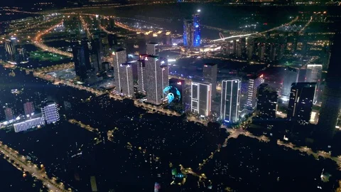 Smart city and communication network concept. Stock Footage 119412622
