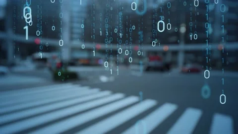 Smart city and communication network concept. Digital transformation. Stock Footage 148203047
