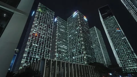 Smart city and communication network concept Video stock 240200022