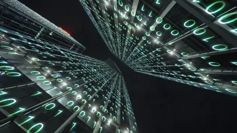 Smart city and communication network concept Video stock 240200093