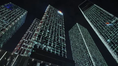Smart city and communication network concept Video stock 240201156