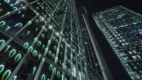Smart city and communication network concept Video stock 240203228