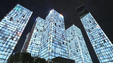 Smart city and communication network concept Video stock 240204387