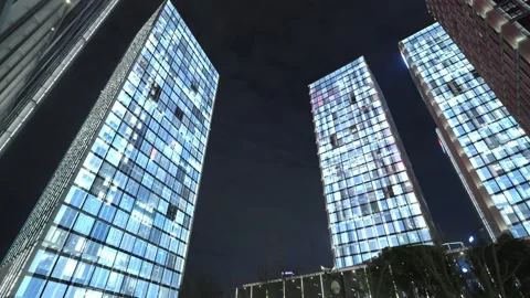 Smart city and communication network concept Video stock 240204673