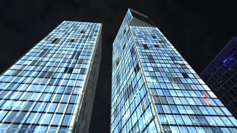 Smart city and communication network concept Video stock 240204915