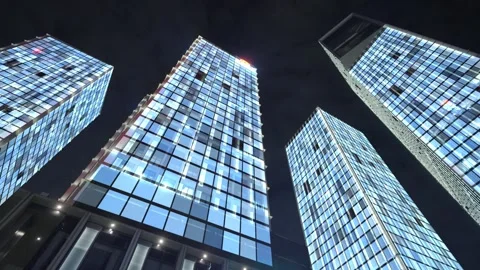 Smart city and communication network concept Video stock 240205069