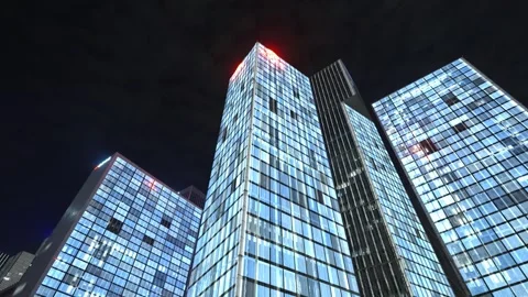 Smart city and communication network concept Video stock 240205460