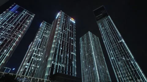 Smart city and communication network concept Video stock 240206733