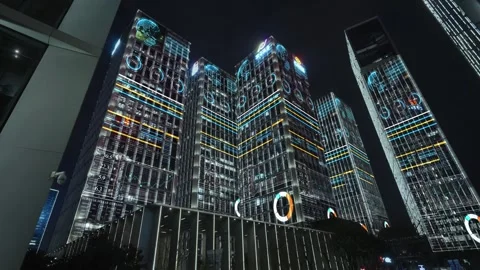 Smart city and communication network concept 스톡 동영상 240213488