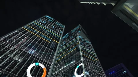 Smart city and communication network concept 스톡 동영상 240214171