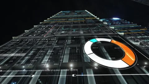 Smart city and communication network concept 스톡 동영상 240214243