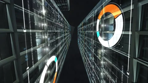 Smart city and communication network concept 스톡 동영상 240215305