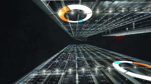 Smart city and communication network concept 스톡 동영상 240222815