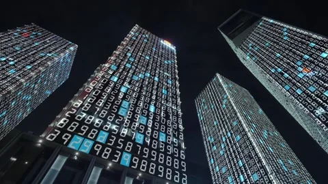 Smart city and communication network concept 스톡 동영상 240223686