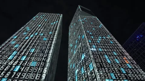 Smart city and communication network concept 스톡 동영상 240224543