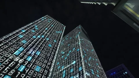 Smart city and communication network concept 스톡 동영상 240224899