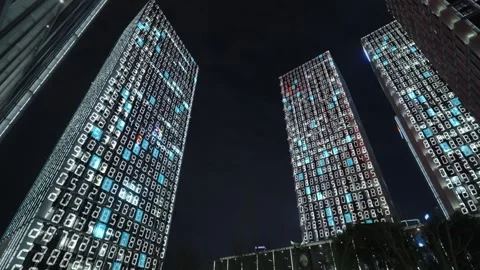 Smart city and communication network concept 스톡 동영상 240225221