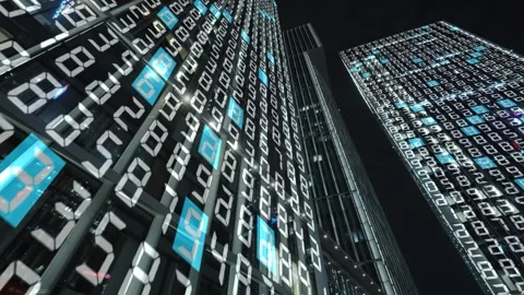 Smart city and communication network concept 스톡 동영상 240225979