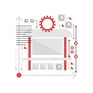 Smart city bus stop Stock Illustration