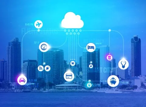Smart city concept Stock Illustration