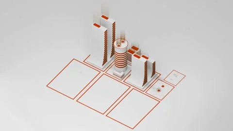 Smart City Cycle Animation. Ecology Concept.  Stock Footage 238982070