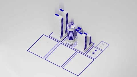 Smart City Cycle Animation. Ecology Concept.  Stock Footage 238982138