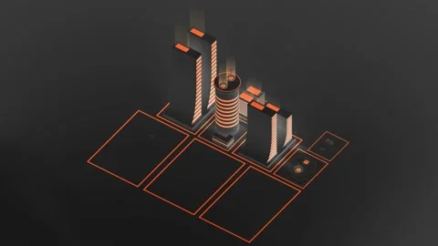 Smart City Cycle Animation. Ecology Concept.  Stock Footage 238982800