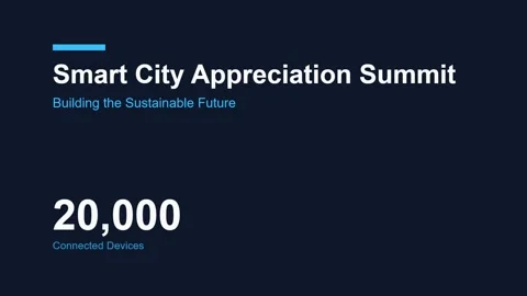 Smart City Future Development Presentation Technology Summit Concepts Stock Footage 337577881