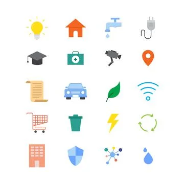 Smart city icon Stock Illustration