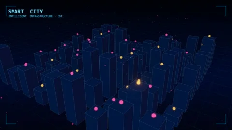 Smart city intelligent infrastructure ai Stock Footage 339992268