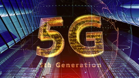 Smart City Network 1 5G 5 F2 red Vídeos de archivo 153364483