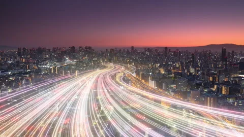 Smart city new communication technology fast internet network Stock Footage 273086304