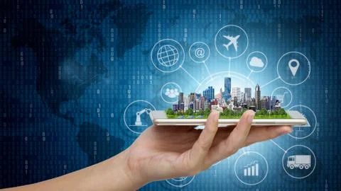Smart city. Stock Photos