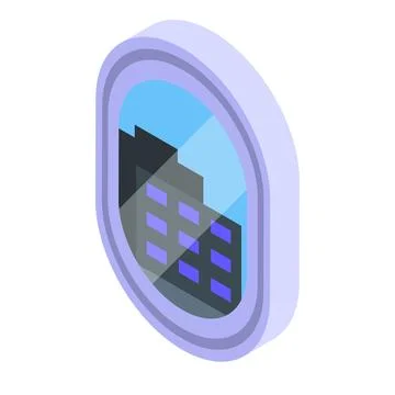 Smart city security system protecting modern building Ilustración de archivo