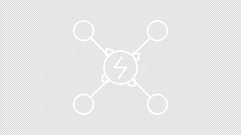 Smart city white line animations Stock Footage 288076054
