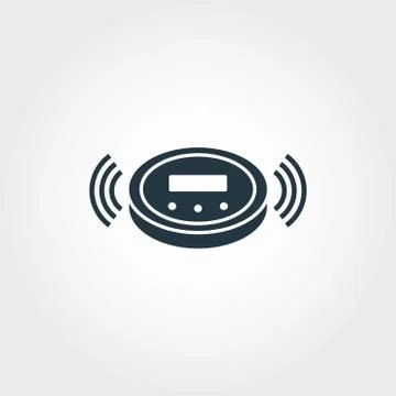 Smart Cleaner icon. Monochrome creative design from smart devices icon collec Stock Illustration