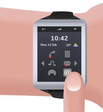 Smart clock 스톡 일러스트