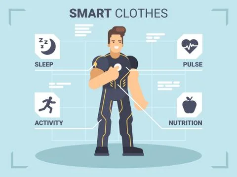 Smart clothes Stock Illustration