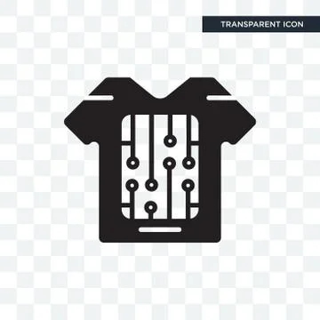 Smart clothing vector icon isolated on transparent background, Smart clothing 無料イラスト素材