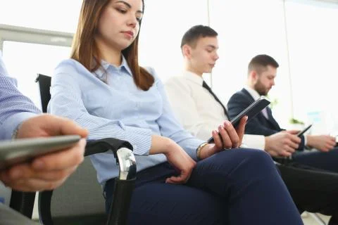 Smart colleagues work Stock Photos