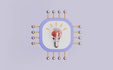 Smart computing and digital automation, Artificial intelligence processing 스톡 일러스트