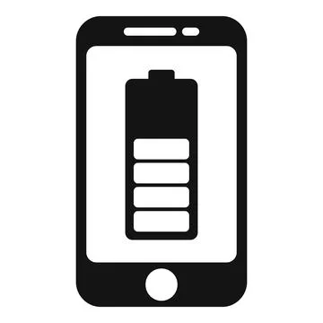 Smart consumption battery icon simple vector. Care resource Stock Illustration