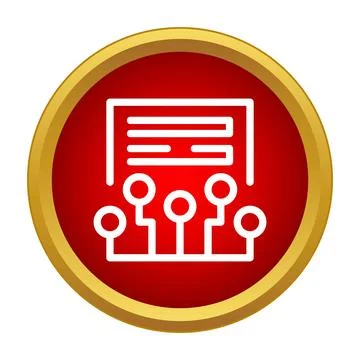 Smart contract blockchain technology icon with data processing Stock Illustration