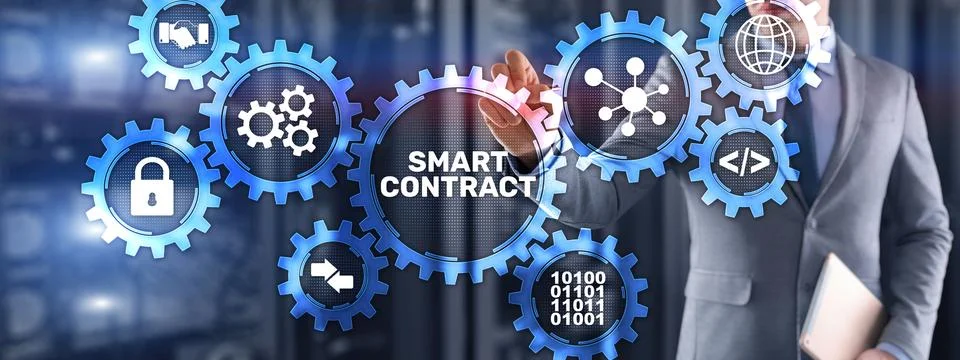 Smart Contract. Computer algorithm designed to generate, control and provide Stock Photos